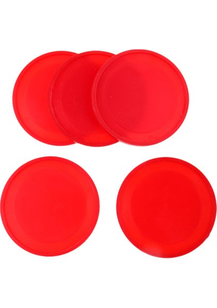 ST Decor 5pcs Dayanıklı Hava Hokeyi Yedek Pucks Oyun Masaları, Aksesuarlar Kırmızı 60MM (Yurt Dışından)