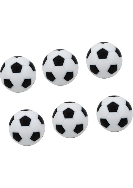 ST Decor 6 Paket Masa Futbol Futbolu Yedek Mini Futbol Top 32MM Siyah (Yurt Dışından)