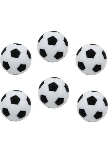 ST Decor 6 Paket Masa Futbol Futbolu Yedek Mini Futbol Top 32MM Siyah (Yurt Dışından)