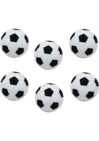 ST Decor 6 Paket Masa Futbol Futbolu Yedek Mini Futbol Top 32MM Siyah (Yurt Dışından)