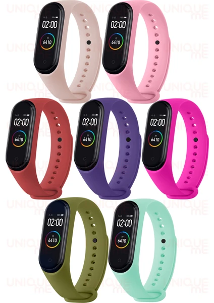 Xiaomi Mi Band 3 ve Mi Band 4 Uyumlu Yüksek Kalite Silikon Kordon Seti