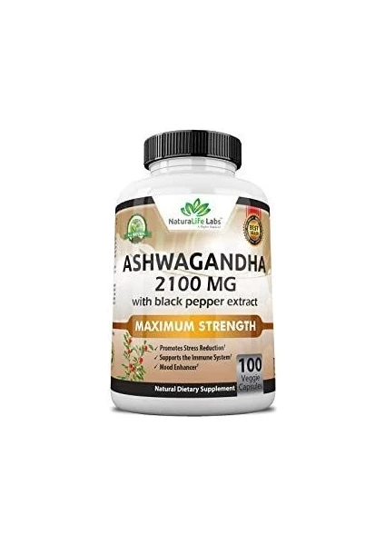 Naturalife Labs Ashwagan Dha 2100 Mcg 100 Kapsül