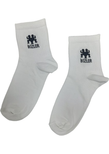Beşiroğlu Grup Koç Burcu Tenis Gym Fitness Çorap Unisex Beyaz Astroloji Burç Desenli fiyatları