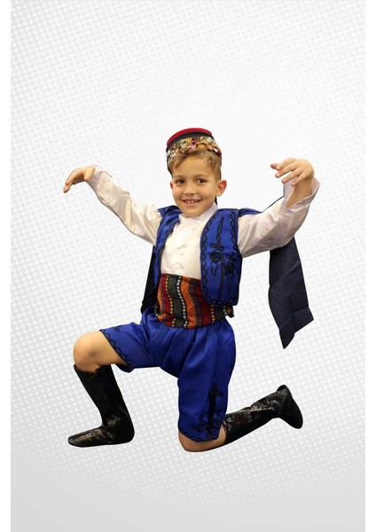 Halk Dansları Kostümleri Zeybek 4 (Erkek Çocuk)
