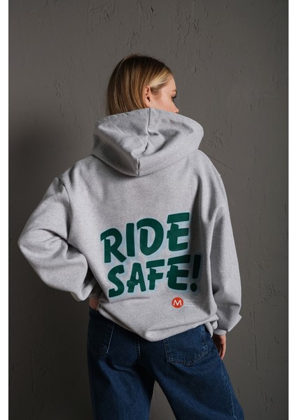 Kadın Ride Safe Oversize Sweatshirt