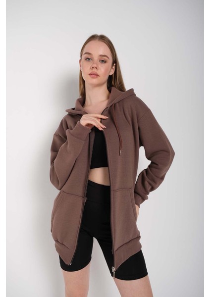 Kadın Fermuarlı Hırka Sweat