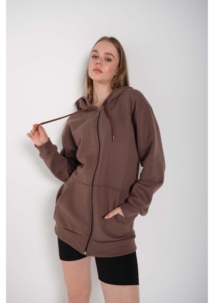 Kadın Fermuarlı Hırka Sweat