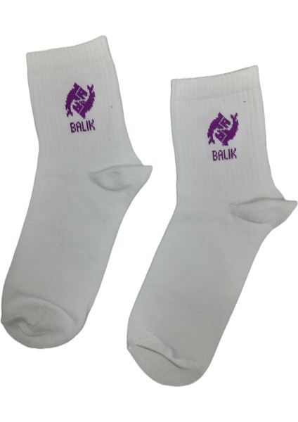 Beşiroğlu Grup Koç Burcu Tenis Gym Fitness Çorap Unisex Beyaz Astroloji Burç Desenli fiyatları