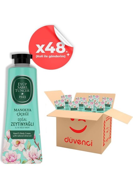 El ve Vücut Kremi Manolya Çiçeği 50 ml x 48