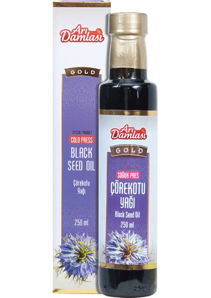 Organik Bitkisel Soğuk Sıkım Çörekotu Yağı 250 ml