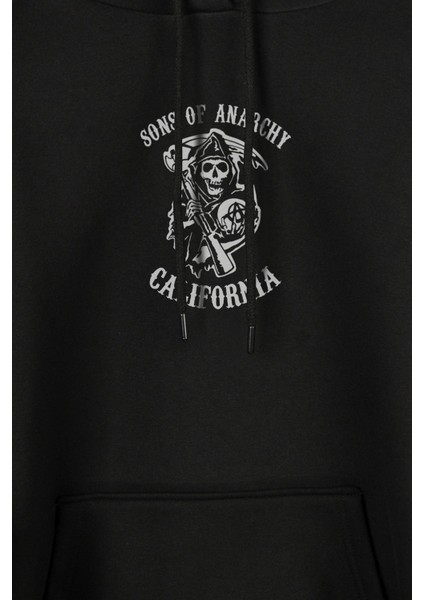 Sons Of Anarchy Redwood Original Anarşi Eylem Ön ve Arka Baskılı Sweatshirt Kapüşonlu Hoodie modelleri