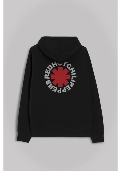 Red Hot Chili Peppers Logo Redhot Ön ve Arka Baskılı Sweatshirt Kapüşonlu Hoodie