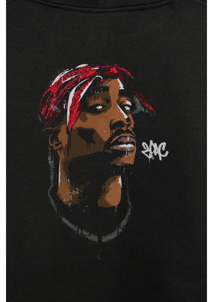 2pac Tupac Shakur Makaveli Cartoon Atwork Hip Hop Ön ve Arka Baskılı Sweatshirt Kapüşonlu Hoodie fiyatları