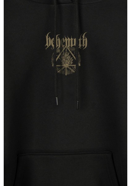 Behemoth Ben Sahar Metallica Ön ve Arka Baskılı Sweatshirt Kapüşonlu Hoodie
