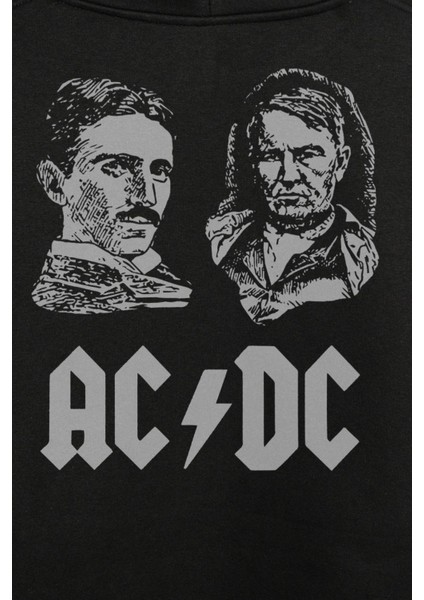 Nikola Tesla Büyüktür Edison Doğru Ac Dc Akım Ön ve Arka Baskılı Sweatshirt Kapüşonlu Hoodie fiyatları