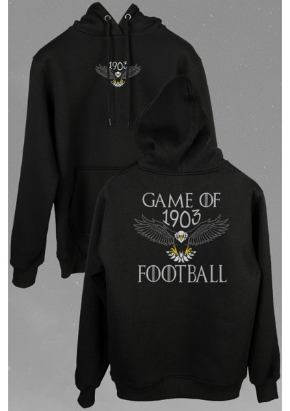 Game Of Thrones Beşiktaş Football 1903 Ön ve Arka Baskılı Sweatshirt Kapüşonlu Hoodie modelleri