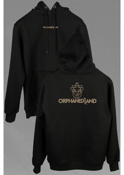Orphaned Land All Is One Logo Dinler Ön ve Arka Baskılı Sweatshirt Kapüşonlu Hoodie