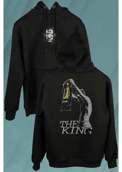 The King Leo Andres Lionel Messi Barcelona Psg Ön ve Arka Baskılı Sweatshirt Kapüşonlu Hoodie