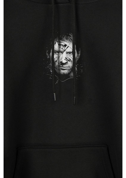 The King Leo Andres Lionel Messi Barcelona Psg Ön ve Arka Baskılı Sweatshirt Kapüşonlu Hoodie modelleri