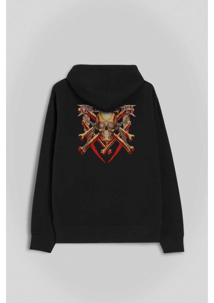 Megadeth Skull Killın Is Ön ve Arka Baskılı Sweatshirt Kapüşonlu Hoodie fiyatları
