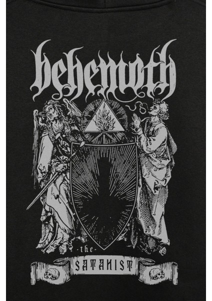 Behemoth Ben Sahar Metallica Ön ve Arka Baskılı Sweatshirt Kapüşonlu Hoodie