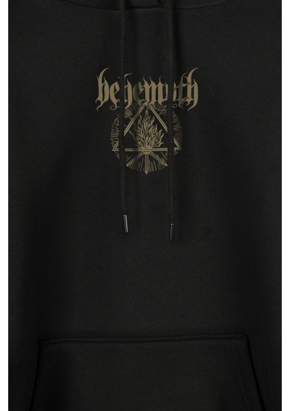 Behemoth Ben Sahar Metallica Ön ve Arka Baskılı Sweatshirt Kapüşonlu Hoodie