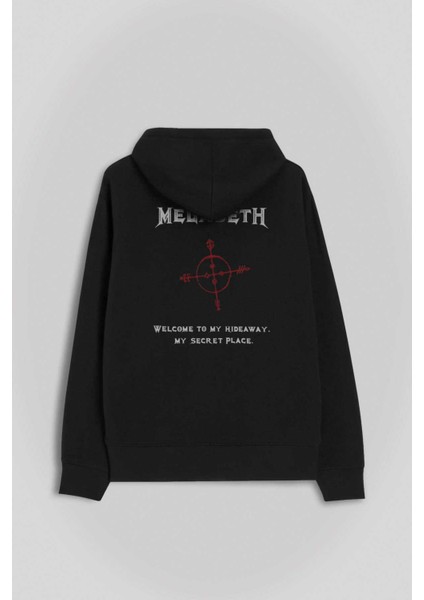Megadeth Cryptic Writings Logo Ön ve Arka Baskılı Sweatshirt Kapüşonlu Hoodie modelleri