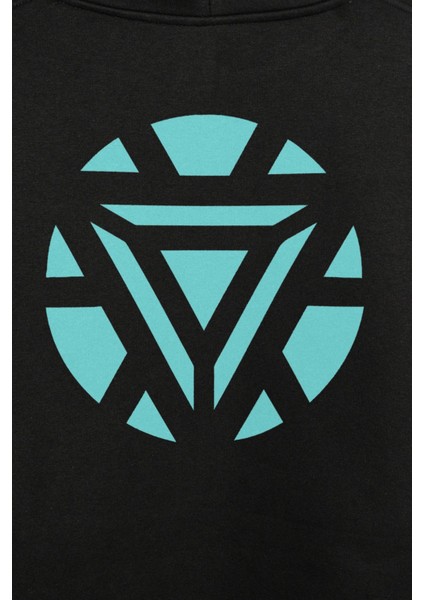 Arc Reactor Iron Man Demir Adam Ön ve Arka Baskılı Sweatshirt Kapüşonlu Hoodie fiyatları