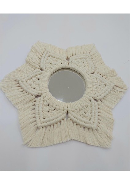 Makrome Ayna - ekru