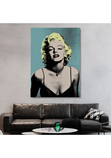 Marilyn Monroe Sarı Saçlı Kadın Modern Duvar Sanatı