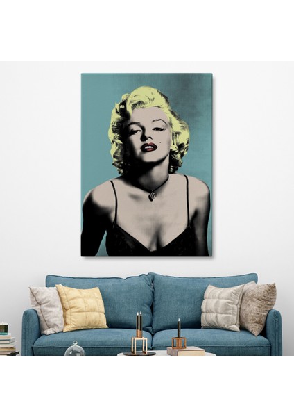 Marilyn Monroe Sarı Saçlı Kadın Modern Duvar Sanatı
