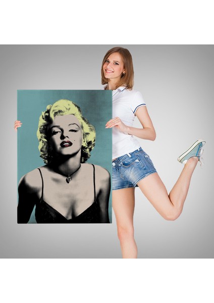 Marilyn Monroe Sarı Saçlı Kadın Modern Duvar Sanatı