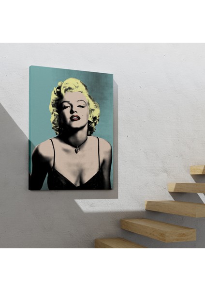 Marilyn Monroe Sarı Saçlı Kadın Modern Duvar Sanatı