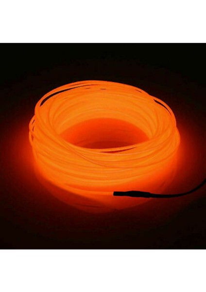 5 Metre Turuncu Araç Içi Torpido Ledi Renkli Ip Neon Ip LED Şerit LED Neon Ip LED