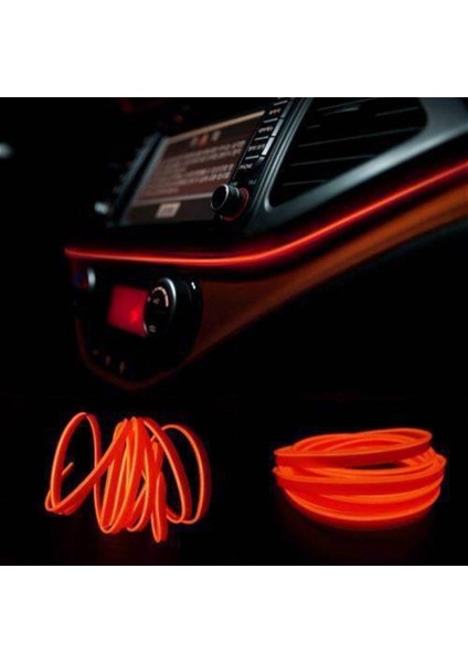 Araç Içi Turuncu Torpido Ledi - Ip Neon LED - 5 Metre