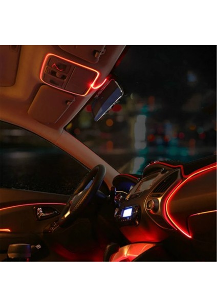 Araç Içi Turuncu Torpido Ledi - Ip Neon LED - 5 Metre