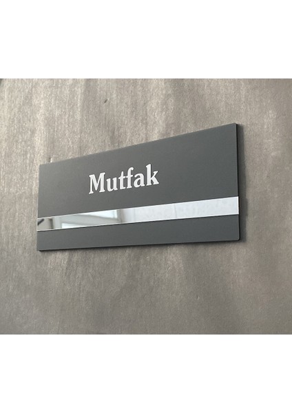 Soft Seri Minimal Pleksi Mutfak Kapı Isimliği