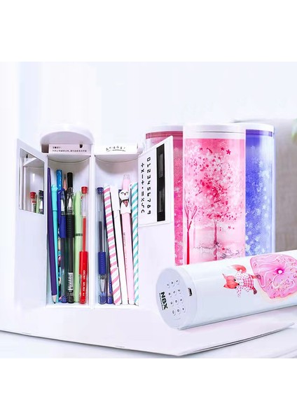 Çok Fonksiyonlu Plastik Çift Kutu Çocuk Yaratıcı Kalem Kutusu (Yurt Dışından) modelleri