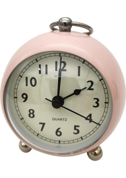Sessiz Saat 12 Saat Masa Masası Saat Dekoratif Saat, Pembe (Yurt Dışından)