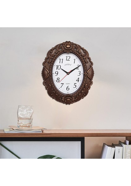 Retro Duvar Saat Cam Dekoratif Saatler Ticking Sessiz Saatler Ahşap Renk (Yurt Dışından) modelleri