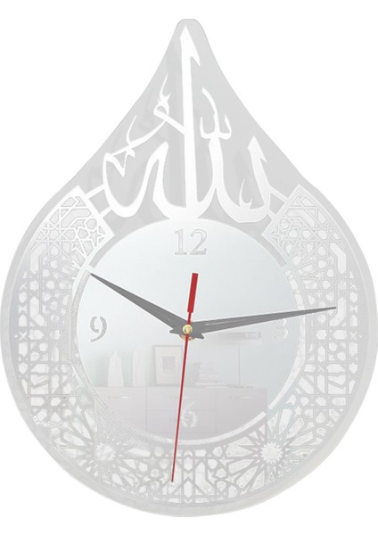 Eid Ramazan Argent Için Islam Yuvarlak Duvar Saati Ev Oturma Odası (Yurt Dışından)