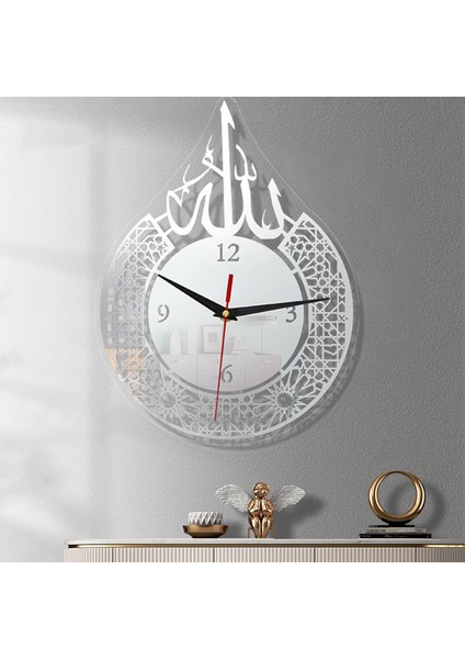 Eid Ramazan Argent Için Islam Yuvarlak Duvar Saati Ev Oturma Odası (Yurt Dışından) modelleri