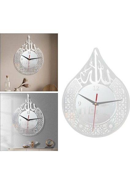 Eid Ramazan Argent Için Islam Yuvarlak Duvar Saati Ev Oturma Odası (Yurt Dışından) indirimleri