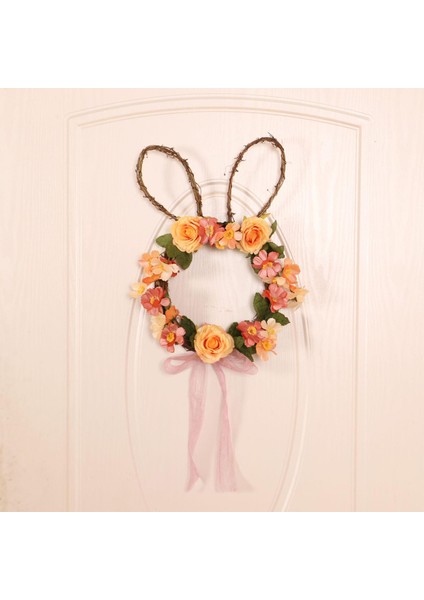Bunny Şekilli Paskalya Çelenk Asılı Pencere Ön Kapı Için Bahar Çelenk (Yurt Dışından) fiyatları
