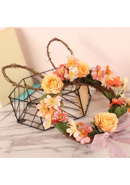 Bunny Şekilli Paskalya Çelenk Asılı Pencere Ön Kapı Için Bahar Çelenk (Yurt Dışından) modelleri