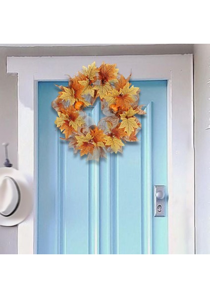 40CM Sonbahar Hasat Çelenk Duvarı Şükran Günü Dekor Süsleme Için Asılı (Yurt Dışından) fiyatları