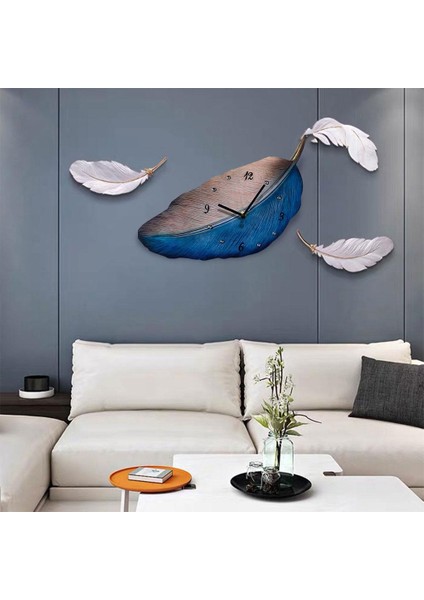 2 Adet Büyük Benzersiz Yapraklar Duvar Saati Oturma Odası Süsü (Yurt Dışından) fiyatları