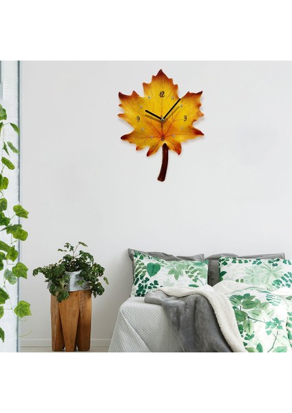 2 Adet Büyük Benzersiz Yapraklar Duvar Saati Oturma Odası Süsü (Yurt Dışından) indirimleri