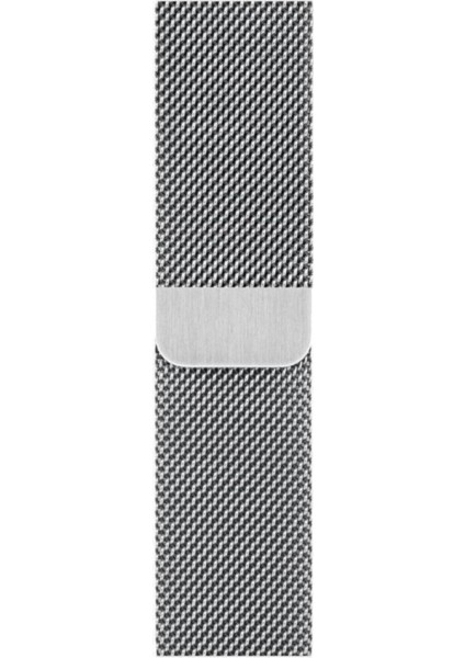 Apple Watch Uyumlu 44 mm Kordon Çelik Kayış Silver/Gümüş