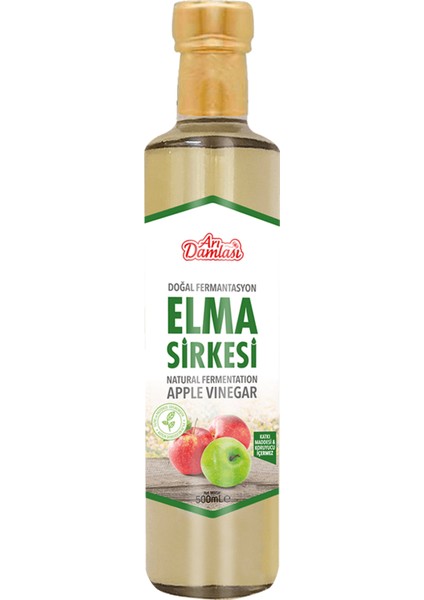 Organik Bitkisel Doğal Fermantasyon Elma Sirkesi 500 ml